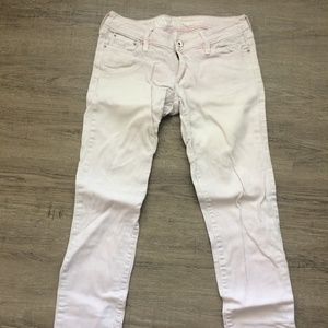 Pink super skinny jeans